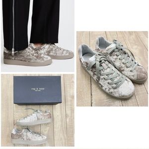 Rag & Bone RB1 Low Dove Velvet Sneakers